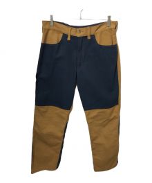 CarHartt（カーハート）の古着「パッチワークパンツ」｜ベージュ×ブルー