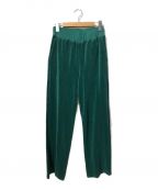 Americana×L'appartementアメリカーナ×アパルトモン）の古着「Pile Relax Pants」｜グリーン