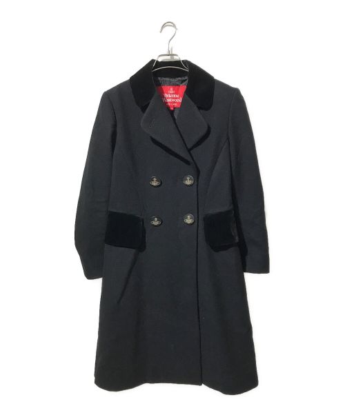 Vivienne Westwood RED LABEL（ヴィヴィアンウエストウッドレッドレーベル）Vivienne Westwood RED LABEL (ヴィヴィアンウエストウッドレッドレーベル) ダブルコート ブラック サイズ:2の古着・服飾アイテム