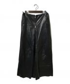 Jean Paul Gaultier FEMMEジャンポールゴルチェフェム）の古着「2WAYレザーパンツスカート」｜ブラック