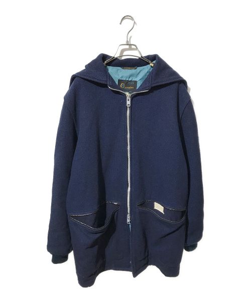 Champion（チャンピオン）Champion (チャンピオン) ウールカデッドコート ネイビー サイズ:Mの古着・服飾アイテム