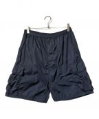 H BEAUTY&YOUTHエイチ ビューティアンドユース）の古着「Olmetex Crunchy Cargo Short Pants」｜ネイビー