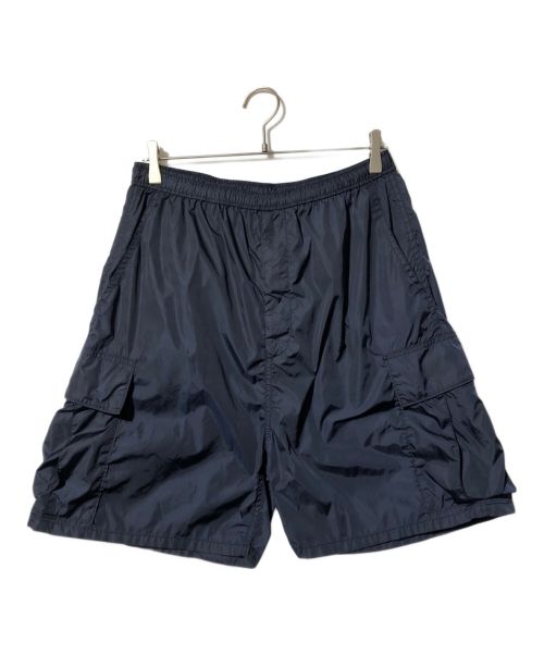 H BEAUTY&YOUTH（エイチ ビューティー&ユース）H BEAUTY&YOUTH (エイチ ビューティアンドユース) Olmetex Crunchy Cargo Short Pants ネイビー サイズ:Lの古着・服飾アイテム