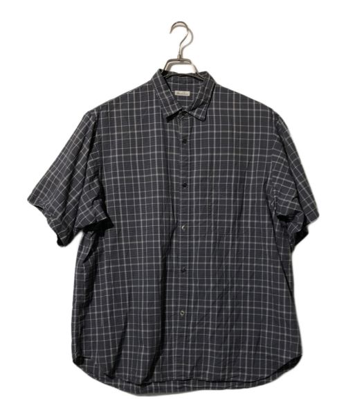 STEVEN ALAN（スティーブンアラン）STEVEN ALAN (スティーブンアラン) C/S/L CHECK REGULAR COLLAR SHORT SLEEVE SHIRT/8116-149-0321 グレー サイズ:XLの古着・服飾アイテム