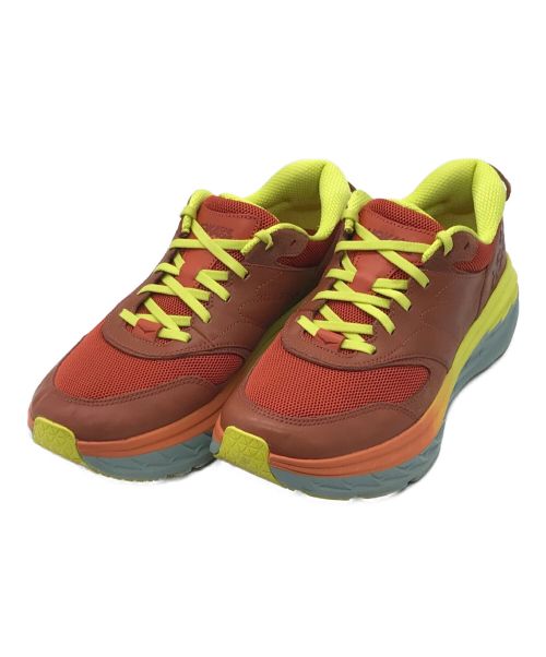 HOKAONEONE（ホカオネオネ）HOKAONEONE (ホカオネオネ) BONDI L/ボンダイ オレンジ×イエロー サイズ:28.5cm/US10.5/UK10の古着・服飾アイテム