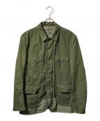 COMME des GARCONS HOMMEコムデギャルソン オム）の古着「GARMENT DYED MULTI POCKET JACKET/ガーメントダイマルチポケットジャケット」｜オリーブ