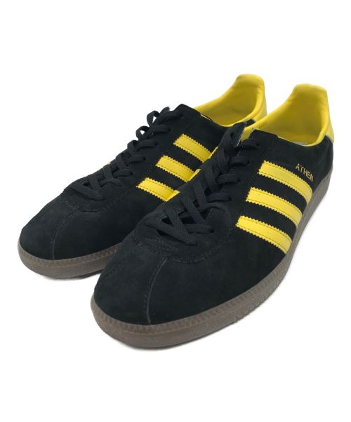 adidas（アディダス）adidas (アディダス) ATHENローカットスニーカー ブラック×イエロー サイズ:US11/UK10.5/EUR45.5の古着・服飾アイテム