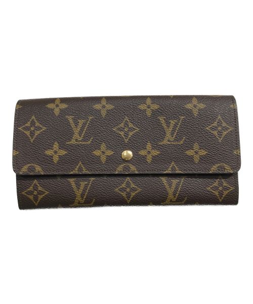 LOUIS VUITTON（ルイ ヴィトン）LOUIS VUITTON (ルイ ヴィトン) モノグラムロングウオレット ブラウンの古着・服飾アイテム