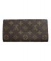 LOUIS VUITTON (ルイ ヴィトン) モノグラムロングウオレット ブラウン：18800円