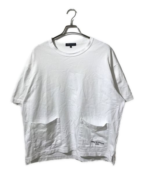 COMME des GARCONS HOMME（コムデギャルソン オム）COMME des GARCONS HOMME (コムデギャルソン オム) 綿度詰天竺ポケットTシャツ ホワイト サイズ:Lの古着・服飾アイテム