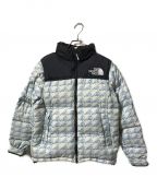 THE NORTH FACE×mina perhonenザ ノース フェイス×ミナ ペルホネン）の古着「ダウンジャケット」｜ブラック×ブルー