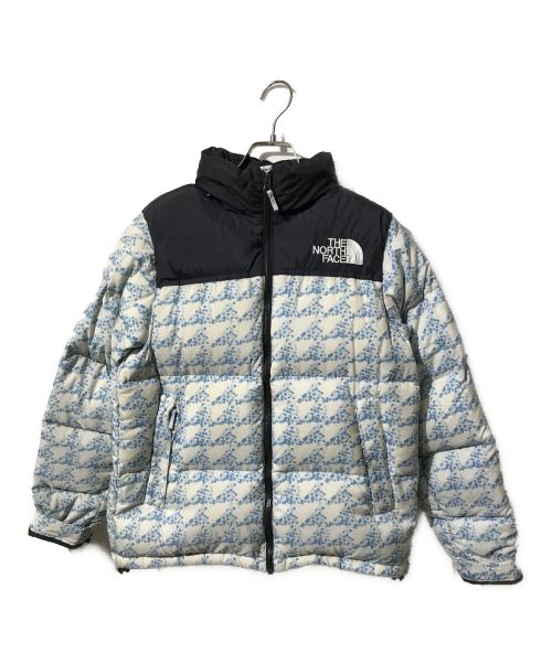 THE NORTH FACE（ザ ノース フェイス）THE NORTH FACE (ザ ノース フェイス) mina perhonen (ミナ ペルホネン) ダウンジャケット ブラック×ブルー サイズ:Lの古着・服飾アイテム