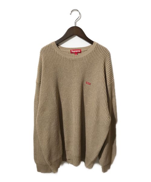 SUPREME（シュプリーム）SUPREME (シュプリーム) Small Box Ribbed Sweater ベージュ サイズ:XLの古着・服飾アイテム