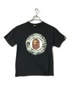 BAPE BY A BATHING APEベイプバイアベイシングエイプ）の古着「プリントTシャツ」｜ブラック