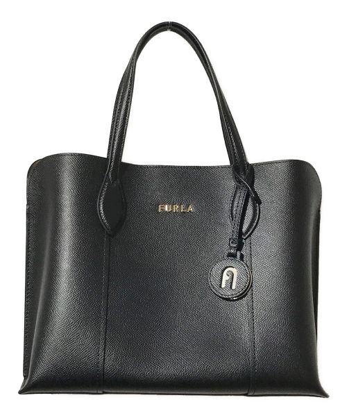 FURLA（フルラ）FURLA (フルラ) ヴィットリア Mハンドバッグ ブラックの古着・服飾アイテム