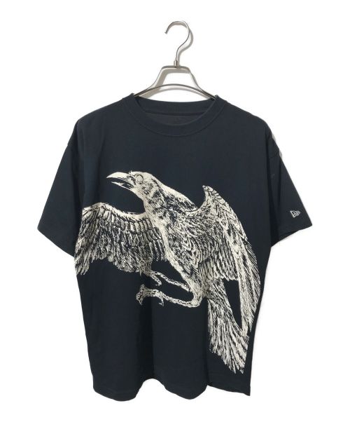 New Era（ニューエラ）New Era (ニューエラ) YOHJI YAMAMOTO (ヨウジヤマモト) ROUND HEM S/S TEE 2 ブラック サイズ:Mの古着・服飾アイテム