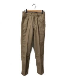 AURALEE（オーラリー）の古着「LIGHT MELTON 5P PANTS」｜ベージュ