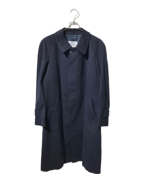 Aquascutum（アクアスキュータム）Aquascutum (アクアスキュータム) ピュアカシミアステンカラーコート ネイビー サイズ:40の古着・服飾アイテム