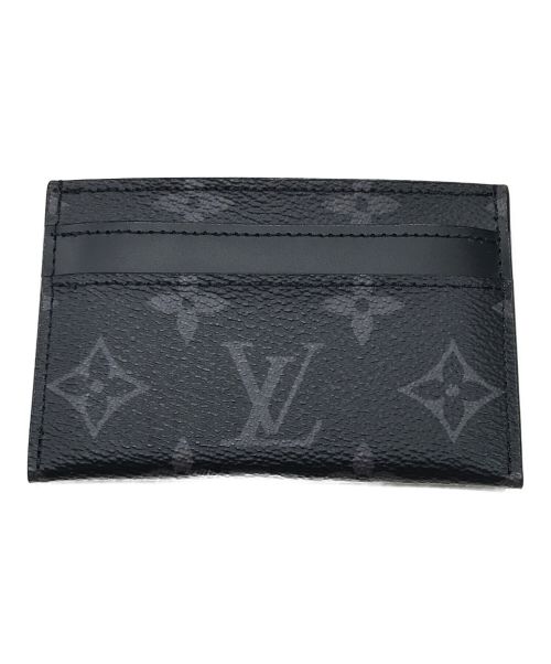 LOUIS VUITTON（ルイ ヴィトン）LOUIS VUITTON (ルイ ヴィトン) ポルト・カルト・ダブル/カードケース ブラックの古着・服飾アイテム