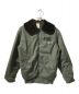 FRENCH ARMY/FRENCH AIR FORCE（フレンチアーミー/フレンチエアフォース）の古着「Herringbone Flight Boa Jacket/パイロットジャケット」｜カーキ