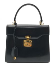 GUCCI（グッチ）の古着「レディロック/2WAYハンドバッグ」｜ブラック