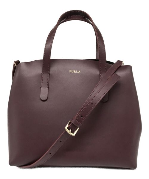 FURLA（フルラ）FURLA (フルラ) 2WAYショルダーバッグ ボルドーの古着・服飾アイテム