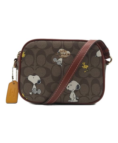 COACH（コーチ）COACH (コーチ) PEANUTS (ピーナッツ) ショルダーバッグ ブラウンの古着・服飾アイテム