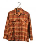 PENDLETONペンドルトン）の古着「ヴィンテージチェックシャツ」｜オレンジ