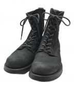MR.OLIVEミスターオリーブ）の古着「WATER PLOOFE NUBUCK LEATHER LACE UP LOGGER BOOTS」｜ブラック