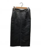 Demi-Luxe Beamsデミルクス ビームス）の古着「グロスサテン タイトスカート.M」｜ブラック