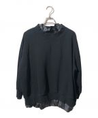 Maison Margielaメゾンマルジェラ）の古着「デストロイクルーネックスウェットシャツ」｜ブラック