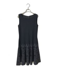 FOXEY BOUTIQUE（フォクシー ブティック）の古着「Knit Dress/ニットドレス」｜ブラック