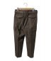 AURALEE (オーラリー) SUPER MILLED SHETLAND WOOL BELTED FIELD PANTS ブラウン サイズ:4：20800円