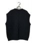 AURALEE (オーラリー) HARD TWIST MERINO ARAN KNIT VEST ブラック サイズ:1 未使用品：19800円