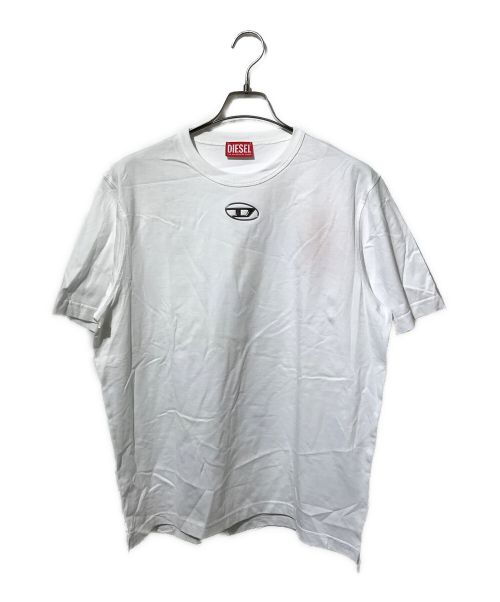 DIESEL（ディーゼル）DIESEL (ディーゼル) メタルロゴtシャツ ホワイト サイズ:L 未使用品の古着・服飾アイテム