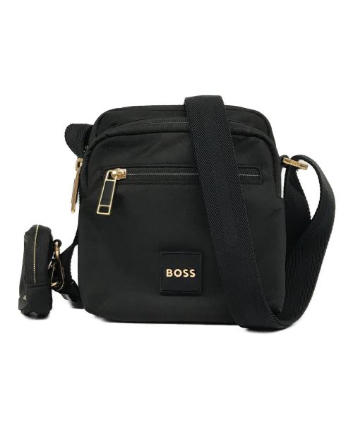 BOSS（ボス）BOSS (ボス) リサイクルファブリック レポーターバッグ ブラックの古着・服飾アイテム