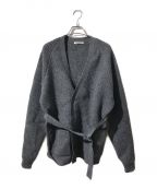 AURALEEオーラリー）の古着「MILLED FRENCH MERINO RIB KNIT CARDIGAN」｜グレー