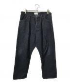 HERILLヘリル）の古着「Black Denim 4PK Tack Pants」｜ブラック