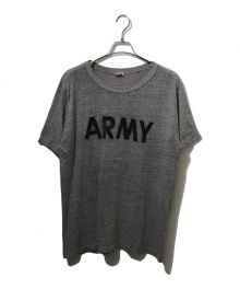 Champion（チャンピオン）の古着「80's 霜降りARMY プリントTee」｜グレー