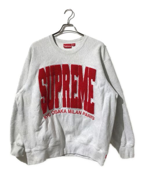 SUPREME（シュプリーム）Supreme (シュプリーム) Cities Arc Crewneck グレー サイズ:Lの古着・服飾アイテム