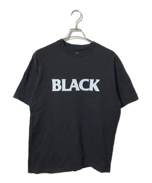 SEQUEL（シークエル）SEQUEL (シークエル) BLACK PRINT TEE ブラック サイズ:Lの古着・服飾アイテム