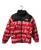THE NORTH FACE×SUPREザ ノース フェイス×）の古着「Nuptse Jacket By Any Means Necessary」｜レッド
