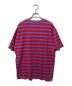 SUPREME (シュプリーム) REVERSE STRIPE TEE パープル×レッド サイズ:S：4480円