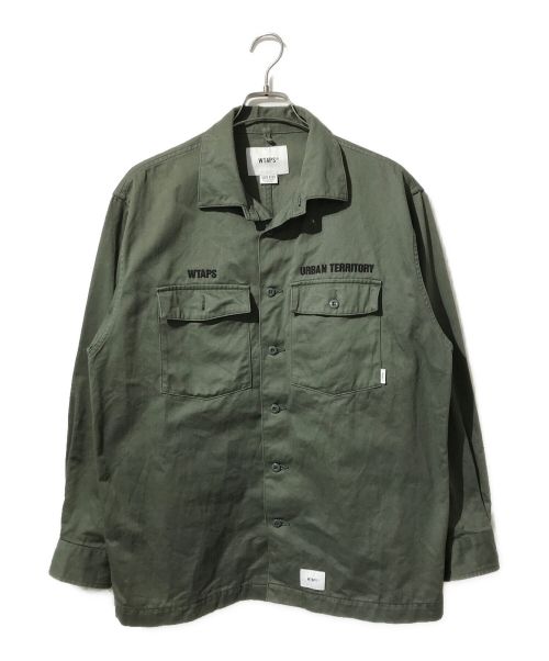 WTAPS（ダブルタップス）WTAPS (ダブルタップス) コットンツイルユーティリティミリタリーシャツ オリーブ サイズ:3の古着・服飾アイテム