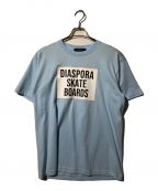 Diaspora Skateboards×creativedrugstoreディアスポラスケートボードズ×クリエイティブドラッグストア）の古着「プリントTシャツ」｜ブルー