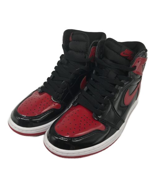 NIKE（ナイキ）NIKE (ナイキ) AIR JORDAN 1 RETRO HIGH OG ブラック×レッド サイズ:UK8/EUR42.5/cm27の古着・服飾アイテム