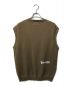 Aape BY A BATHING APE (エーエイプ バイ アベイシングエイプ) MOONFACE PATCH KNIT VEST ブラウン サイズ:L：6000円