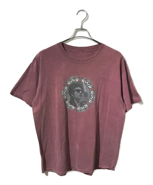 USED（ユーズド）USED (ユーズド) 90s Bob Dylan Fan Club TEE ピンク サイズ:タグ切れのため不明の古着・服飾アイテム