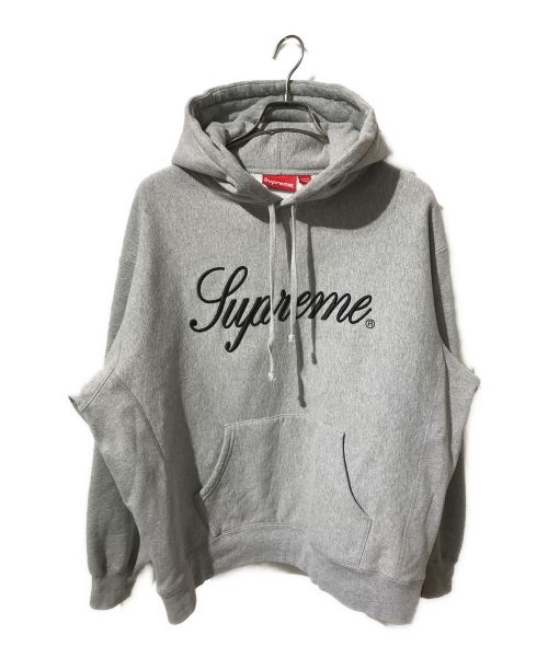 SUPREME（シュプリーム）Supreme (シュプリーム) Raised Script Hooded Sweatshirt グレー サイズ:Lの古着・服飾アイテム