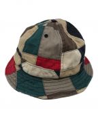 SUPREMEシュプリーム）の古着「patchwork bell hat」｜グリーン×レッド